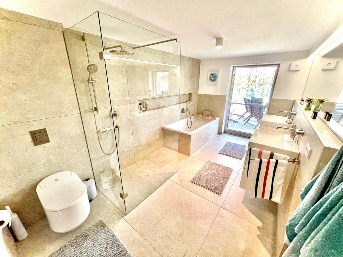 100M2 Fewo Im Haus Am See Mit Garten Bei Potsdam Schwielowsee Bagian luar foto