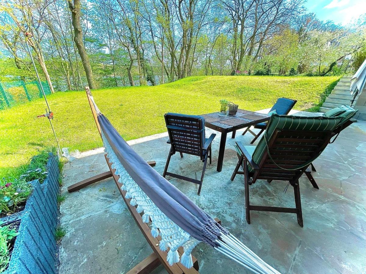 100M2 Fewo Im Haus Am See Mit Garten Bei Potsdam Schwielowsee Bagian luar foto